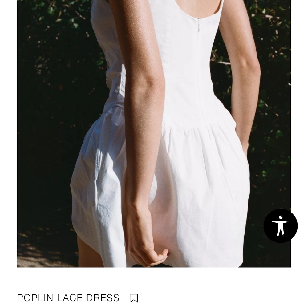 Zara White Lace Mini Dress - Picture 8 of 10